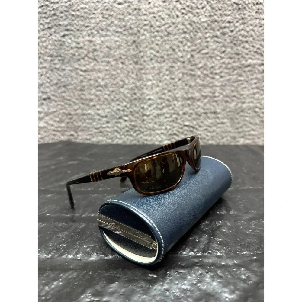 Persol 2604-S Polarized Oval-Wrap Sunglasses Tortoise 57-18 130 Italy 24/47 Rare